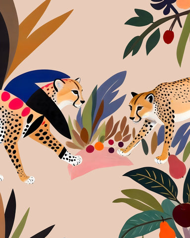 Cheetah Jungle Scene