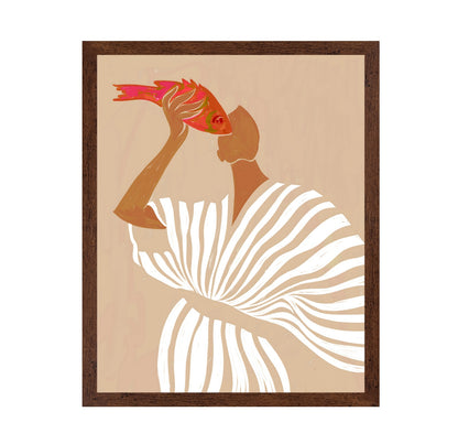 Woman With Red Fish
