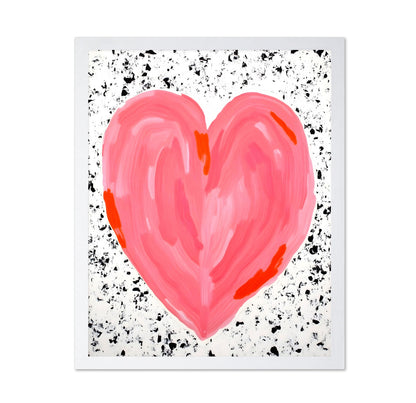 Pink Heart Canvas