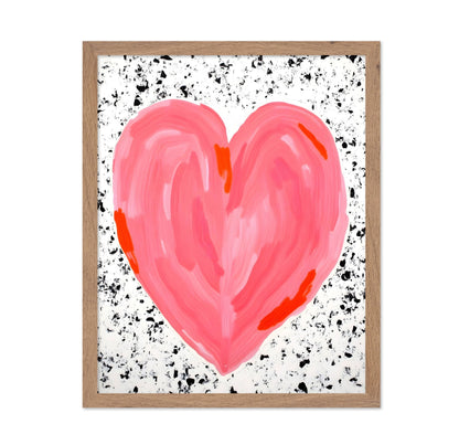 Pink Heart Canvas