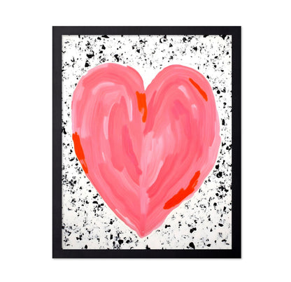 Pink Heart Canvas