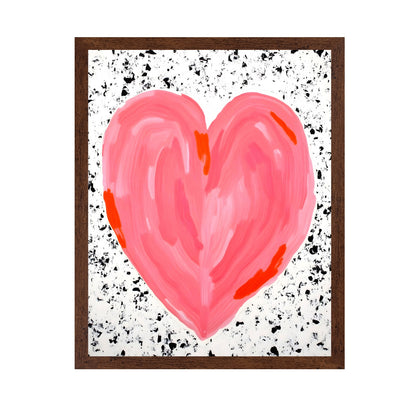 Pink Heart Canvas