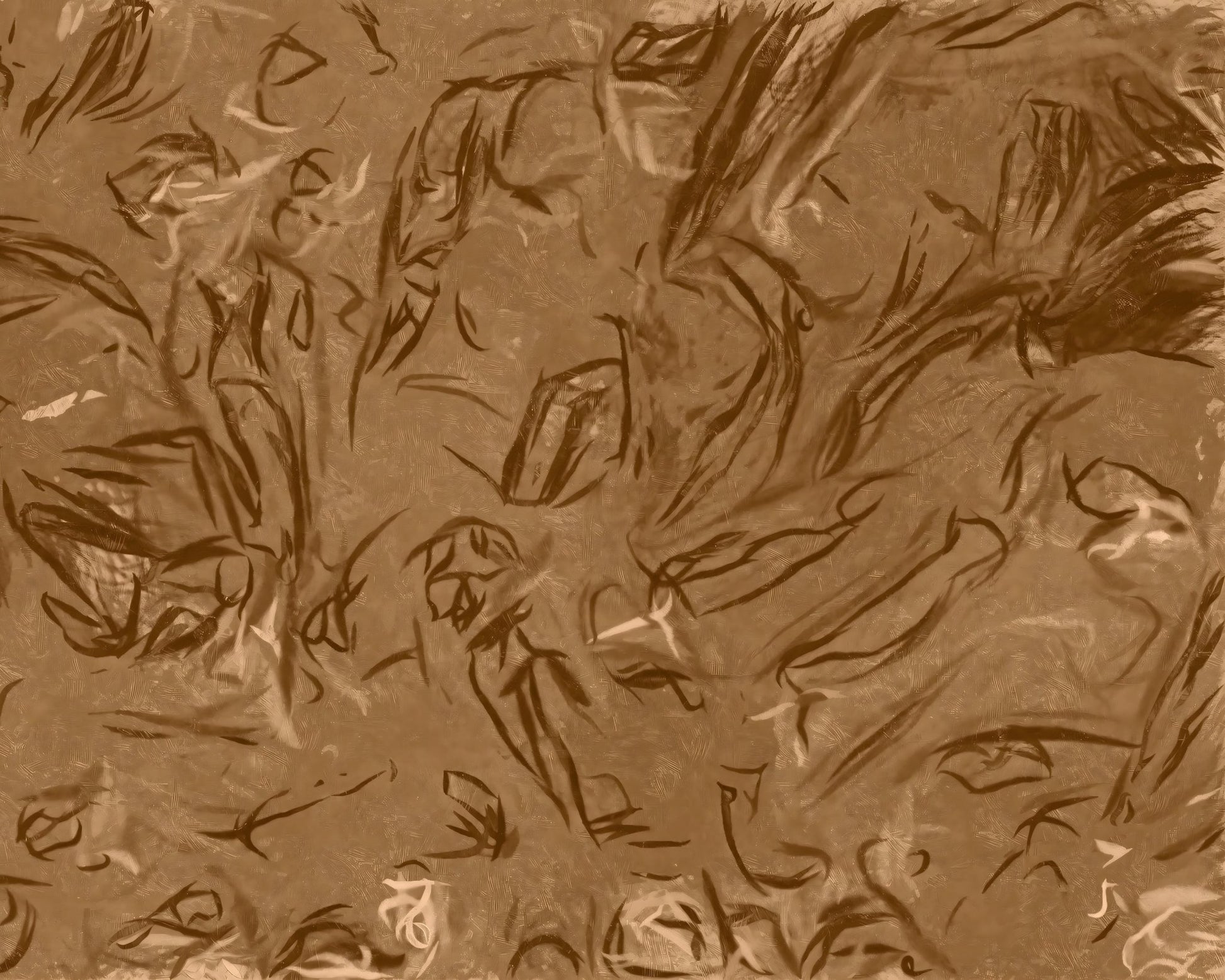 Sepia Horse Sketches