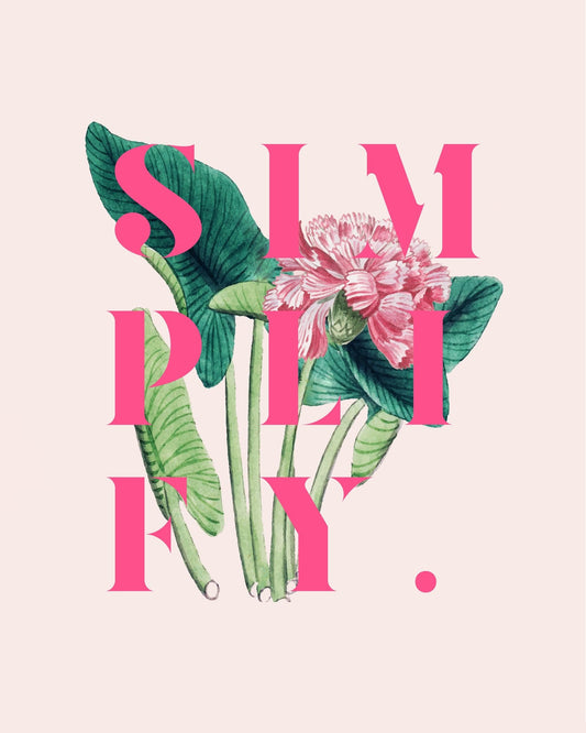 Simply Floral Quote
