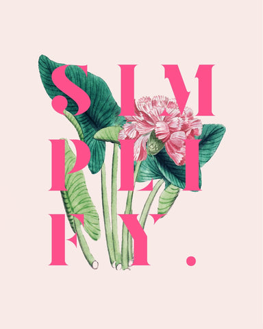 Simply Floral Quote
