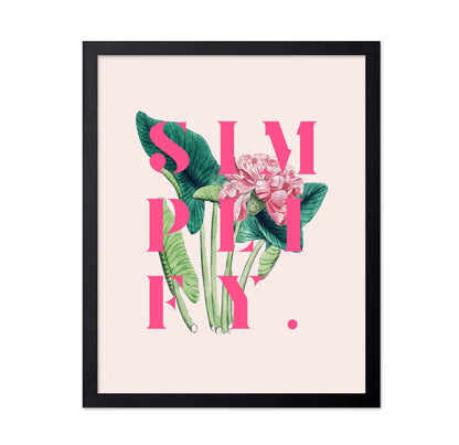 Simply Floral Quote