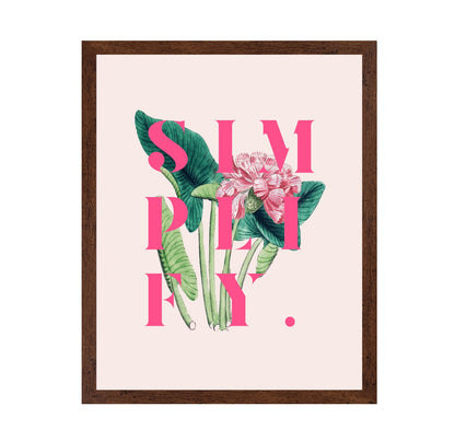 Simply Floral Quote