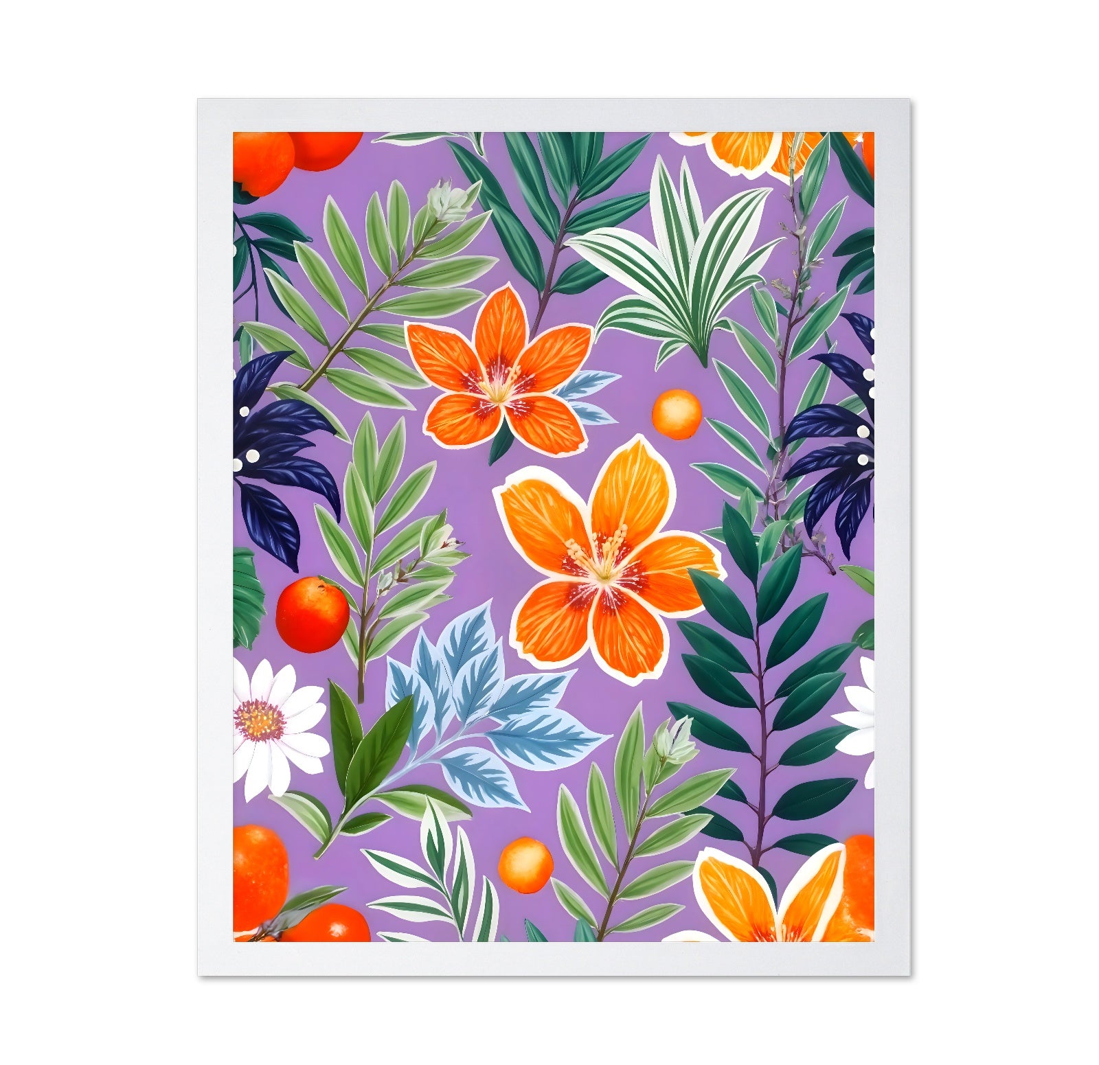 Citrus Floral Pattern