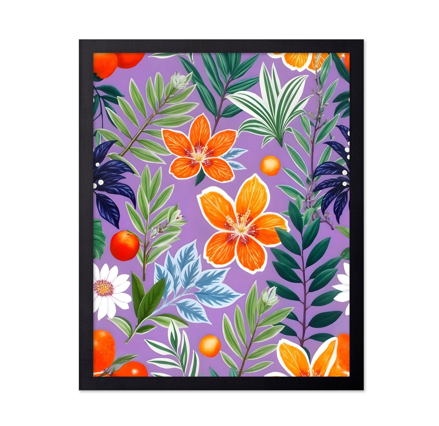 Citrus Floral Pattern