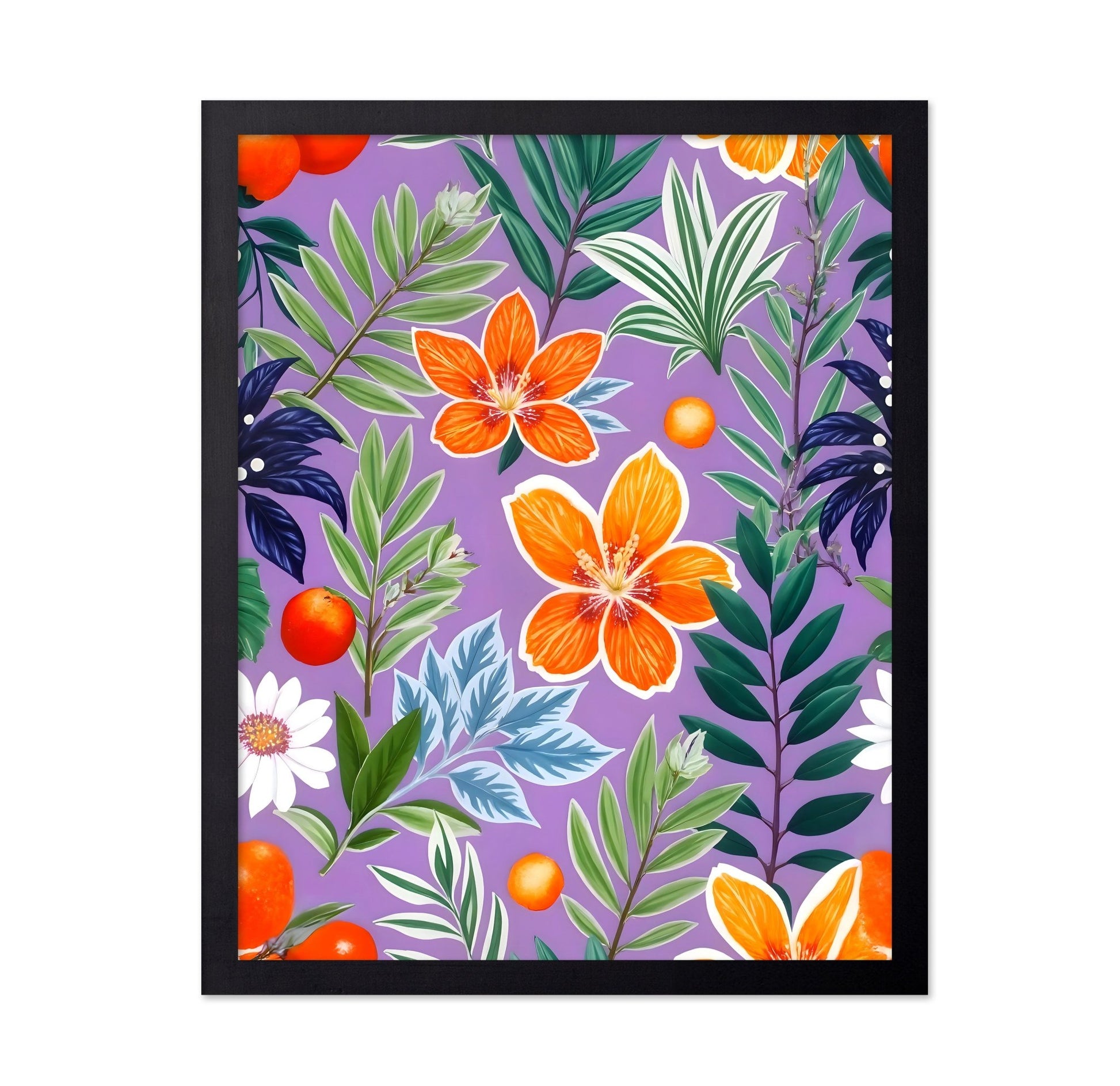Citrus Floral Pattern