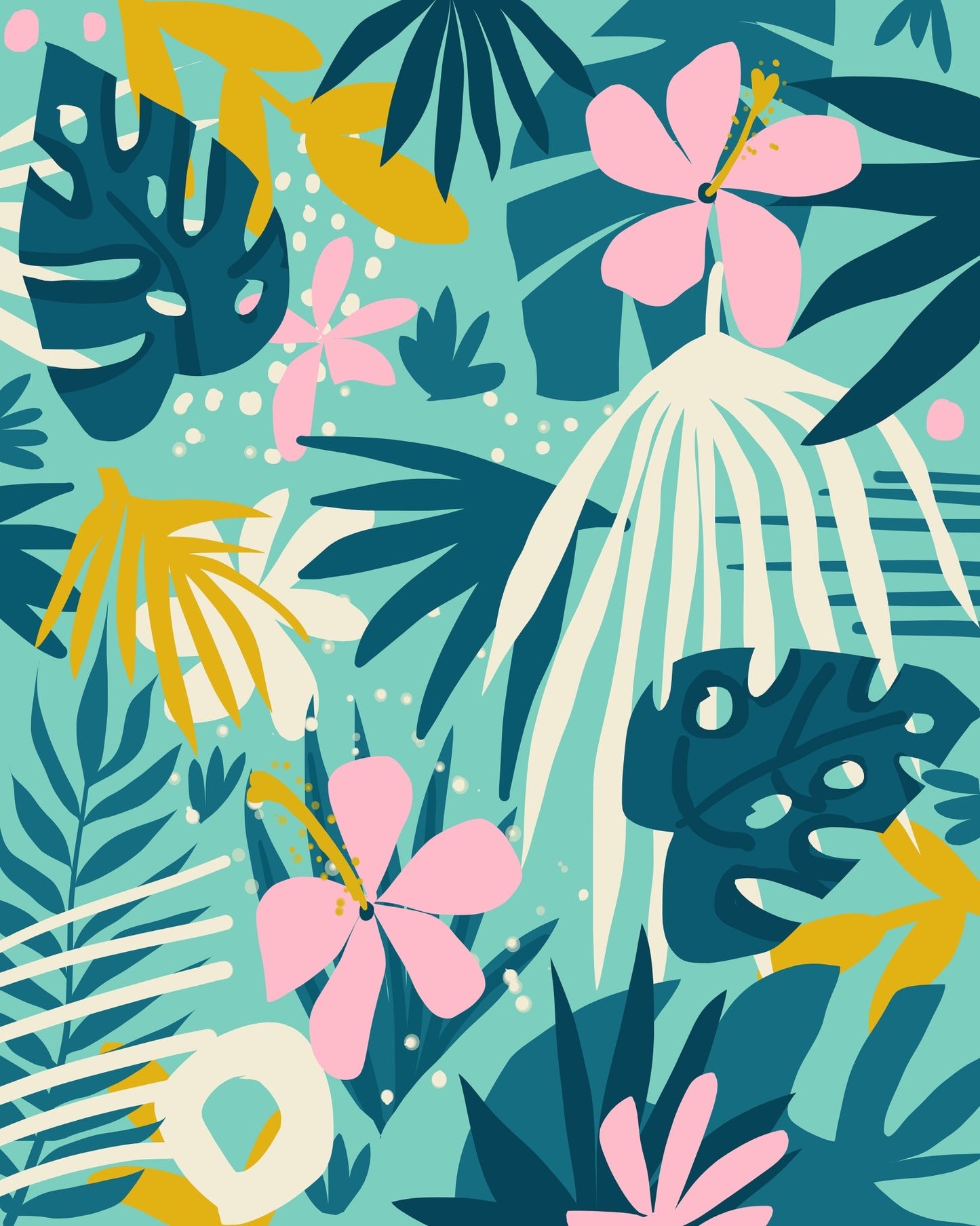 Tropical Bloom Pattern
