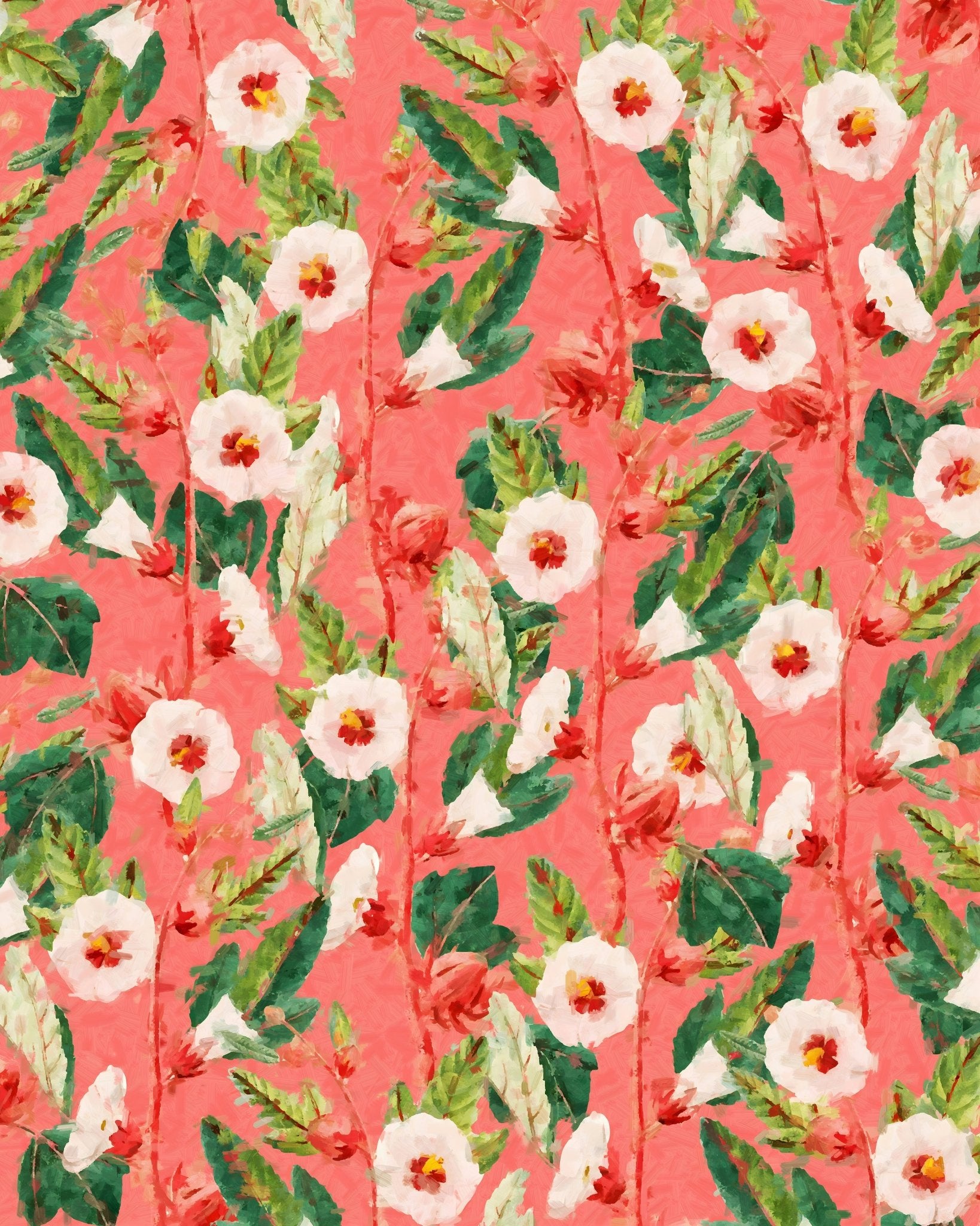 Coral Floral Pattern No2