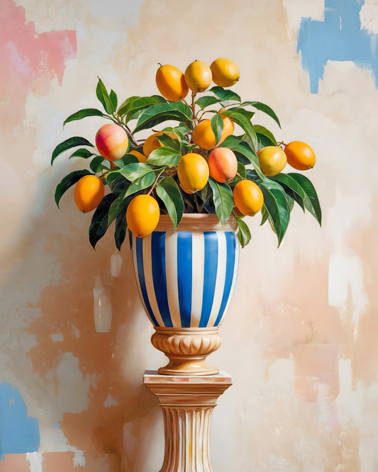 Lemon Vase Still Life No2