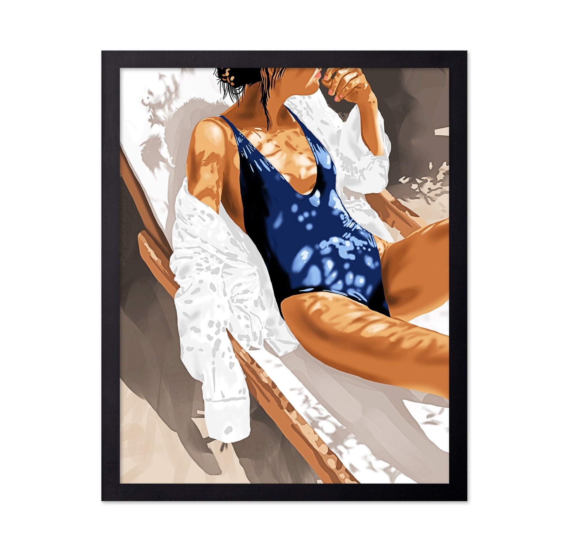 Blue Swimsuit Lounge