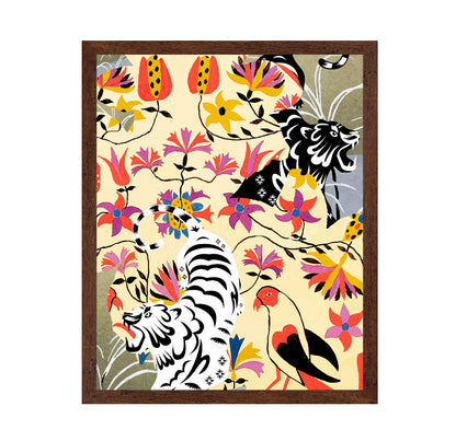 Tiger Floral Pattern