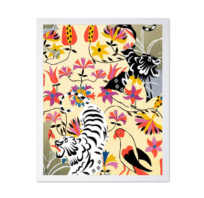Tiger Floral Pattern