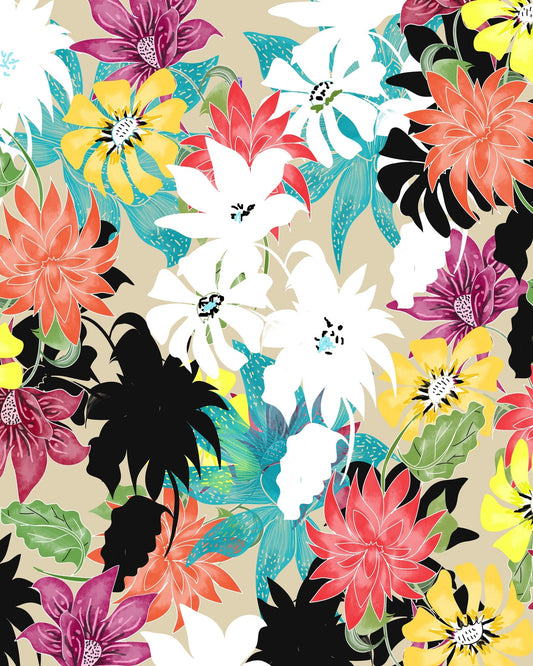 Vibrant Floral Pattern No3