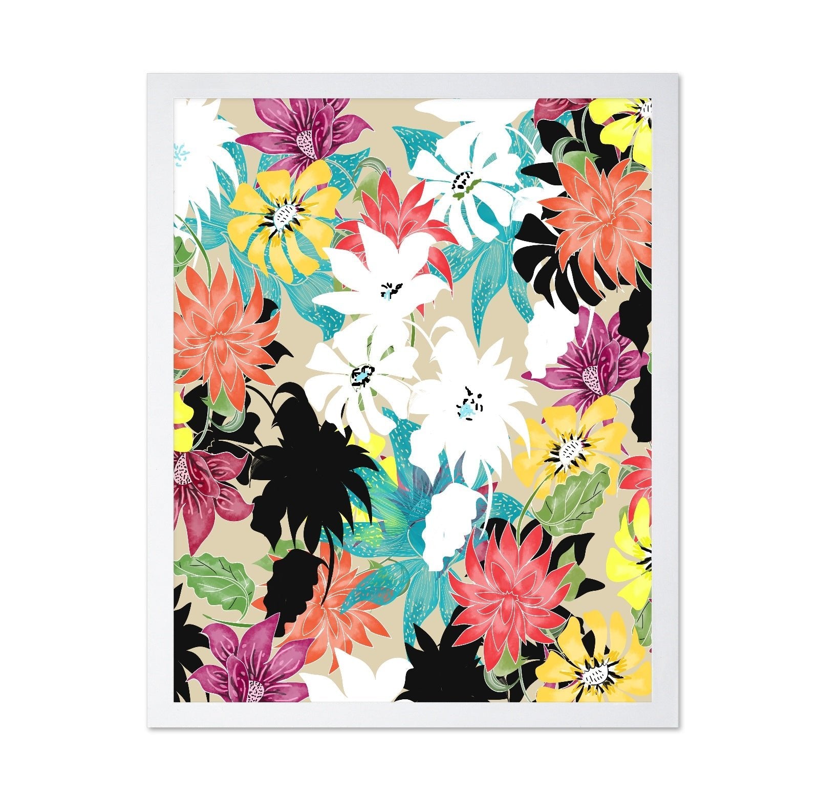 Vibrant Floral Pattern No3