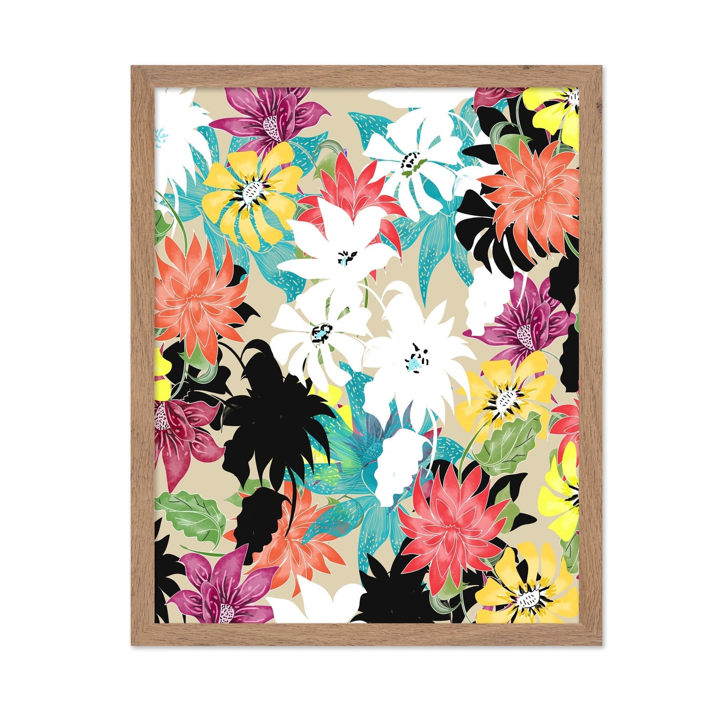 Vibrant Floral Pattern No3