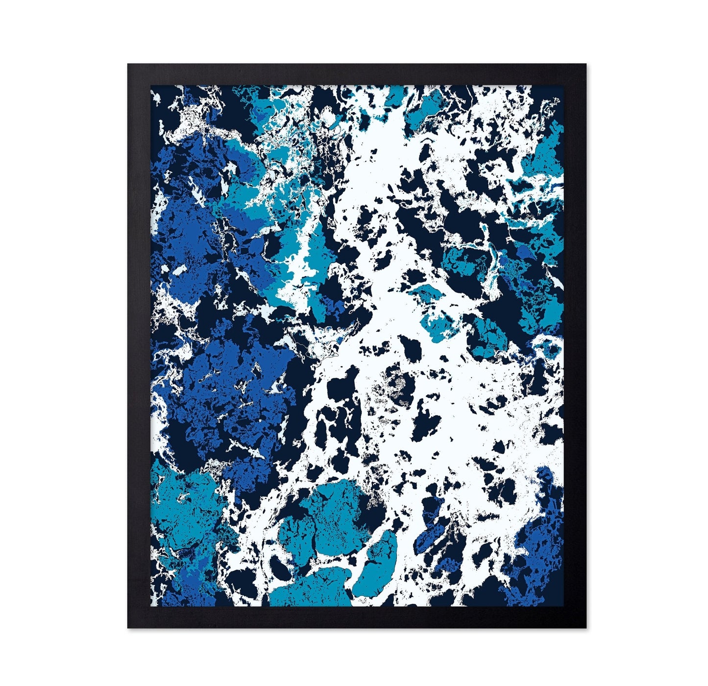 Blue Fluid Abstract
