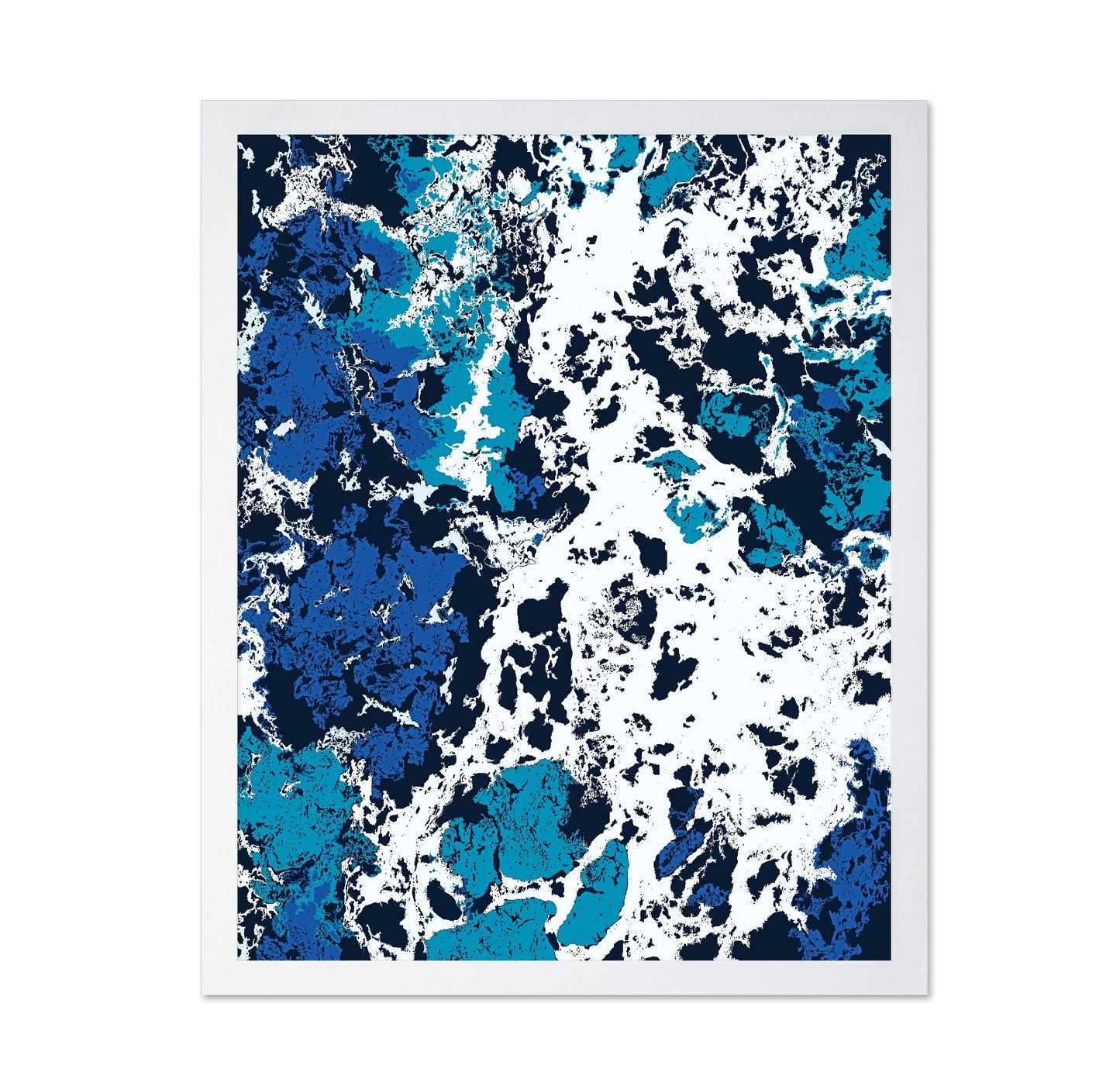 Blue Fluid Abstract