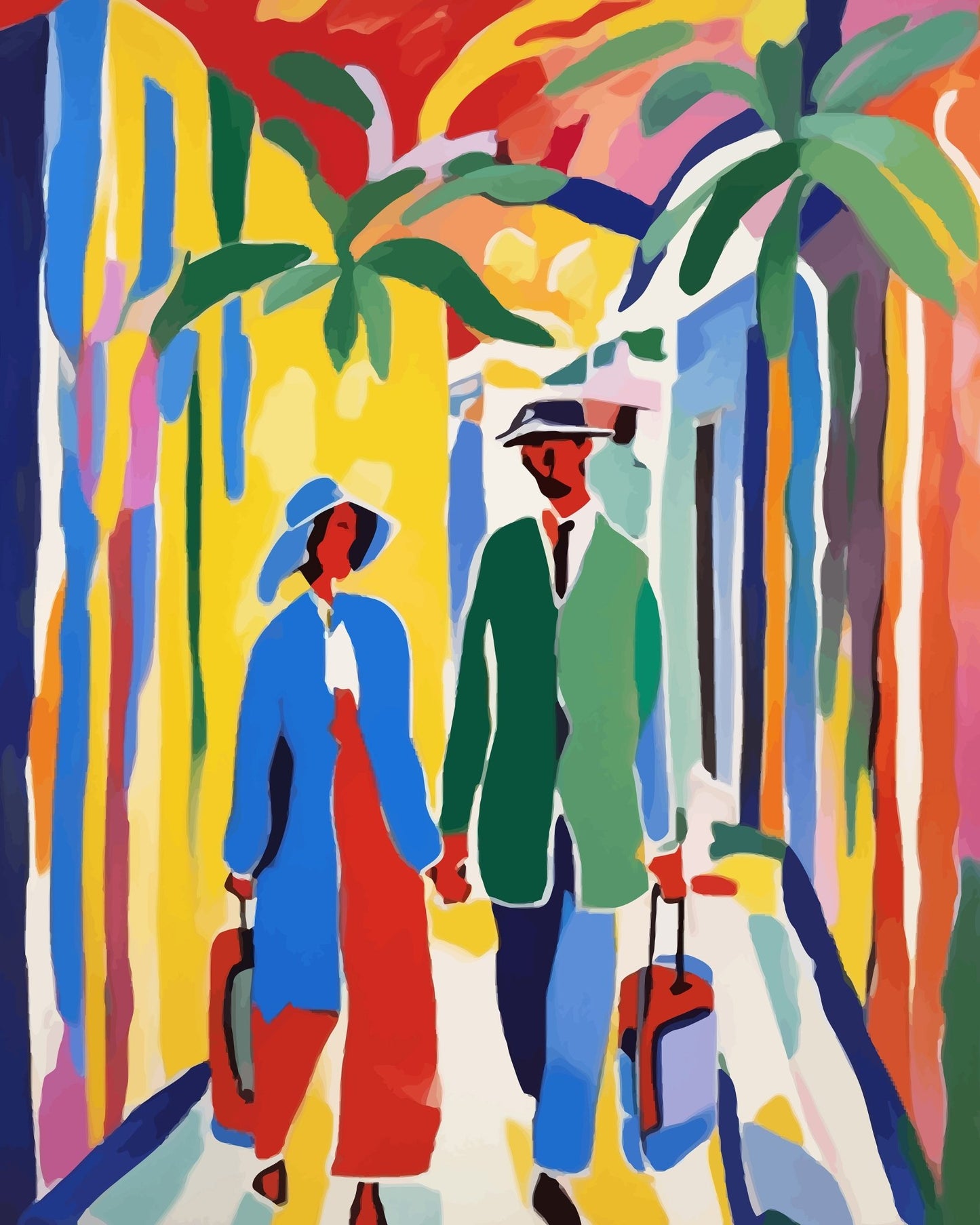 Couple Travel Walk