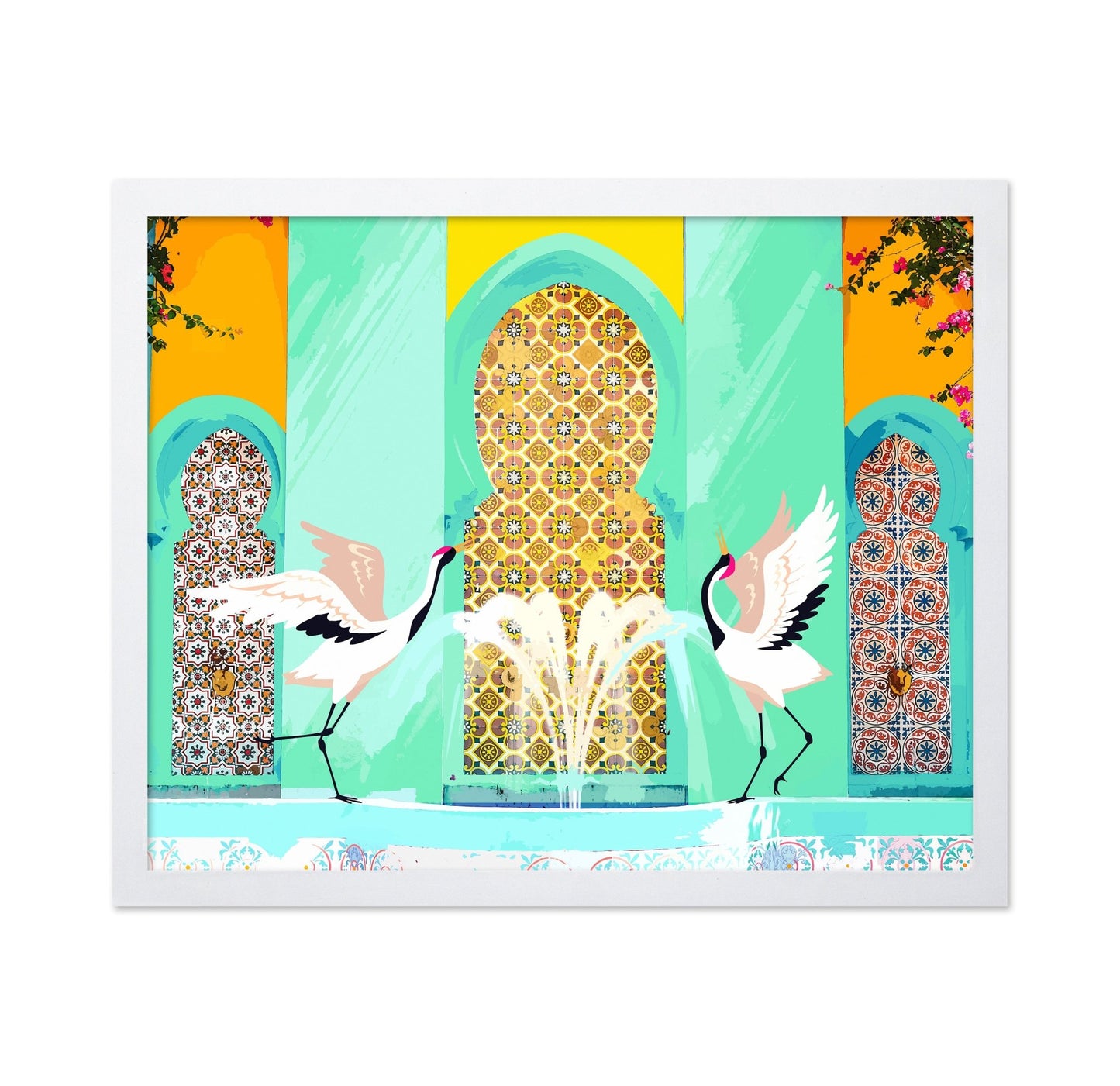 Crane Courtyard Scene