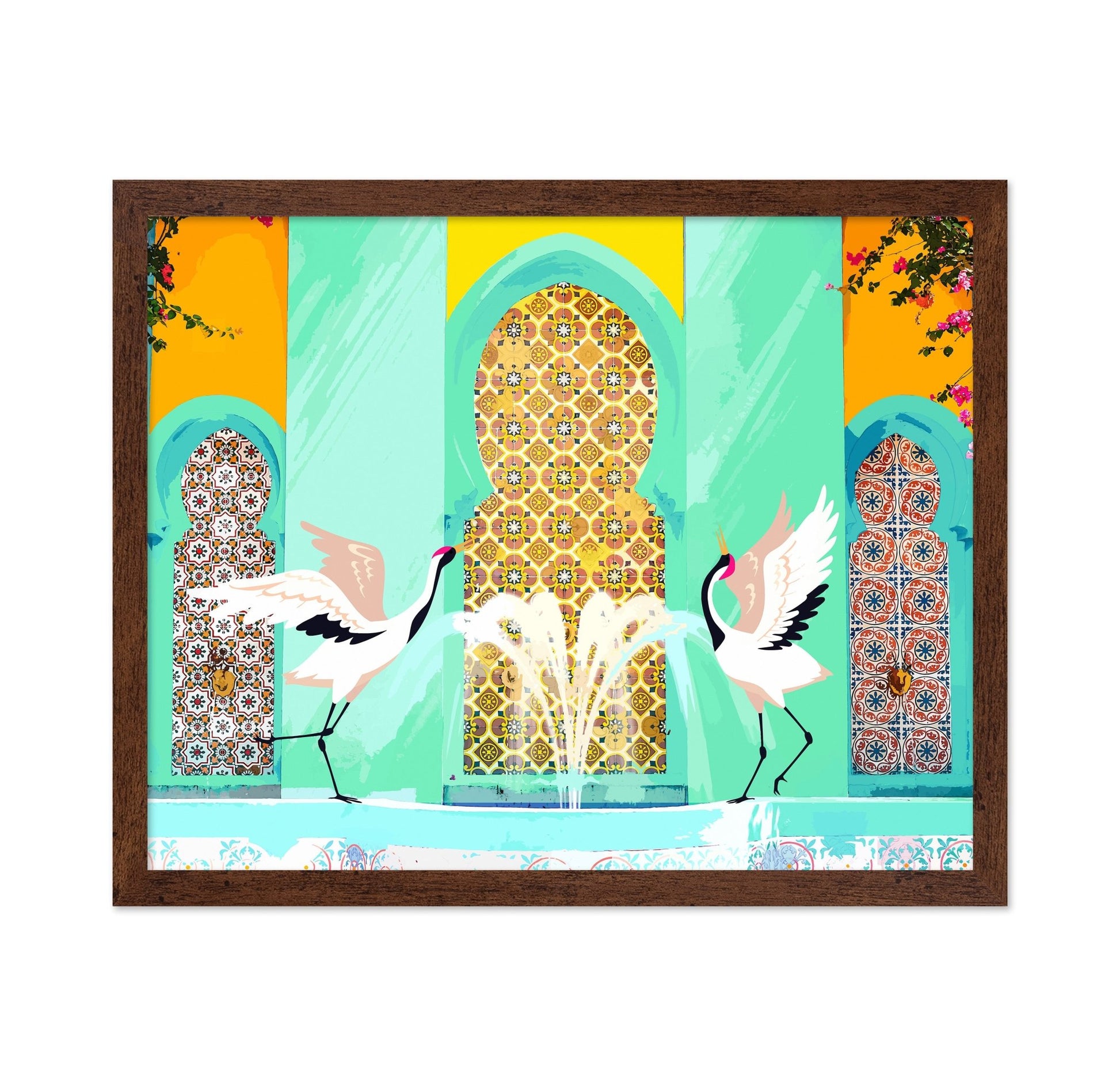 Crane Courtyard Scene