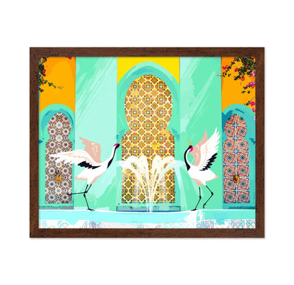 Crane Courtyard Scene