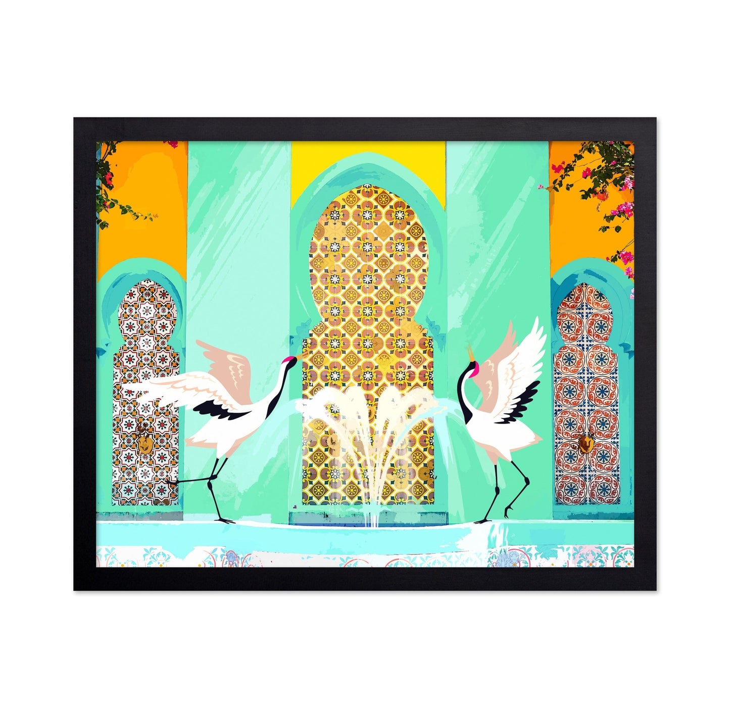 Crane Courtyard Scene