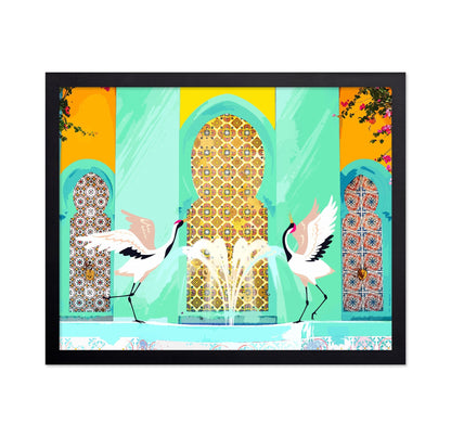 Crane Courtyard Scene