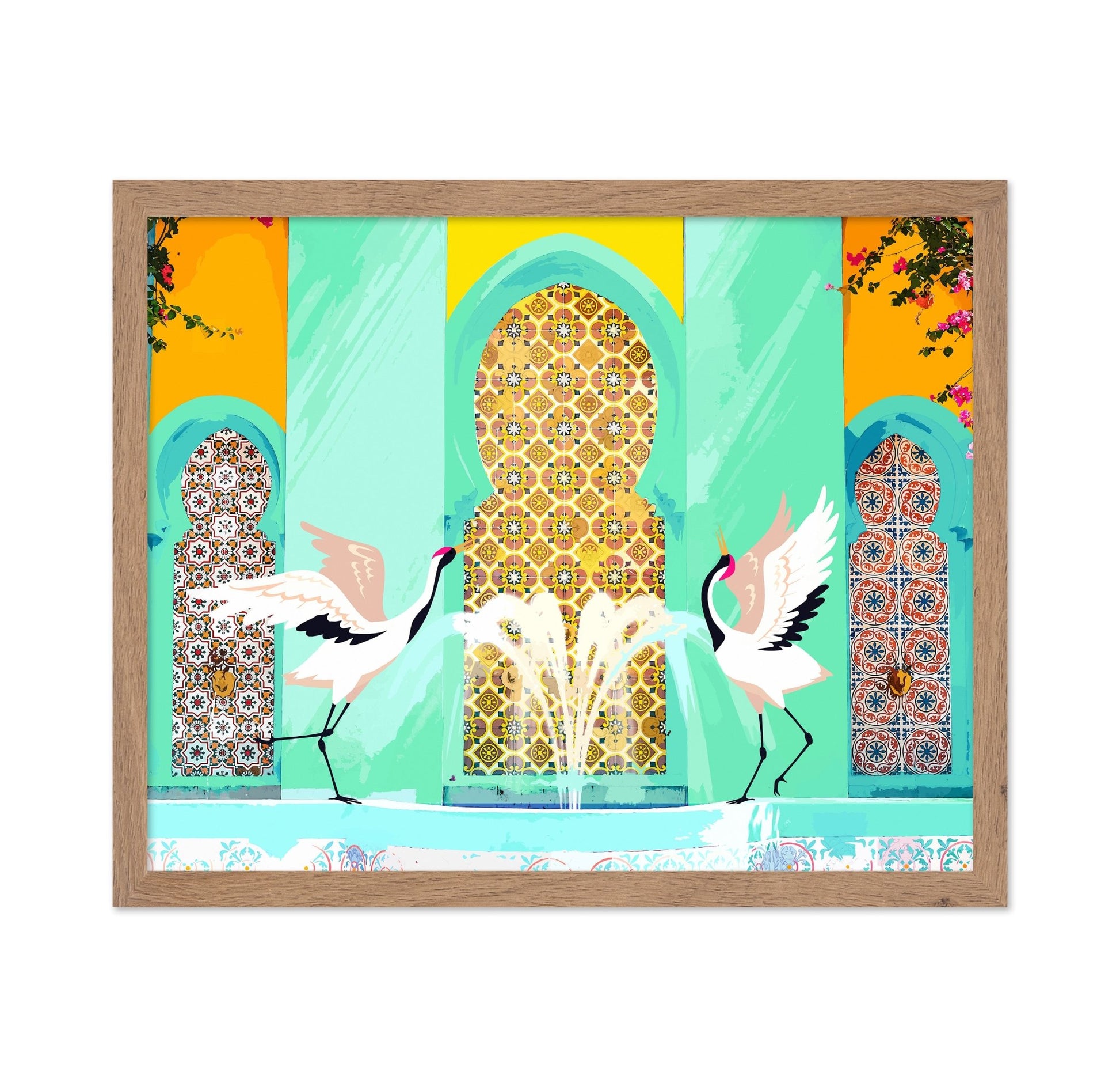 Crane Courtyard Scene