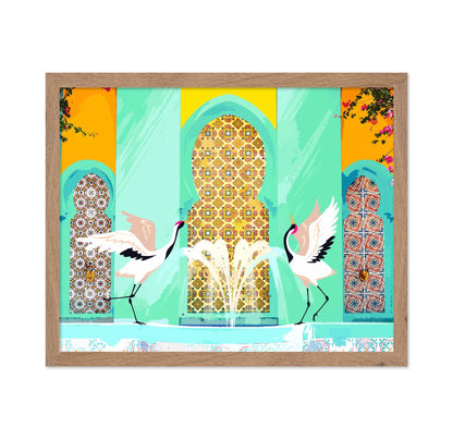 Crane Courtyard Scene