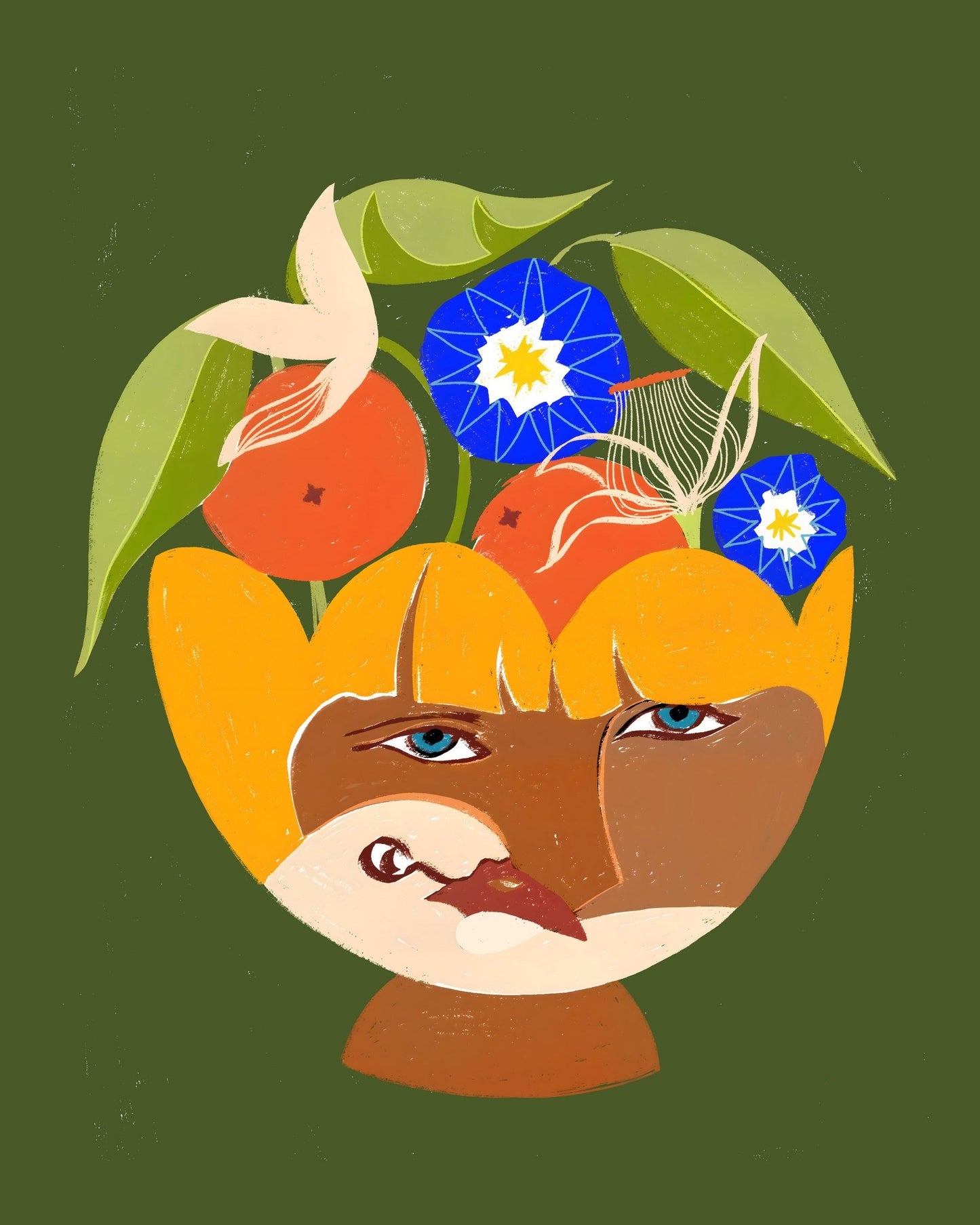 Floral Face Portrait No3