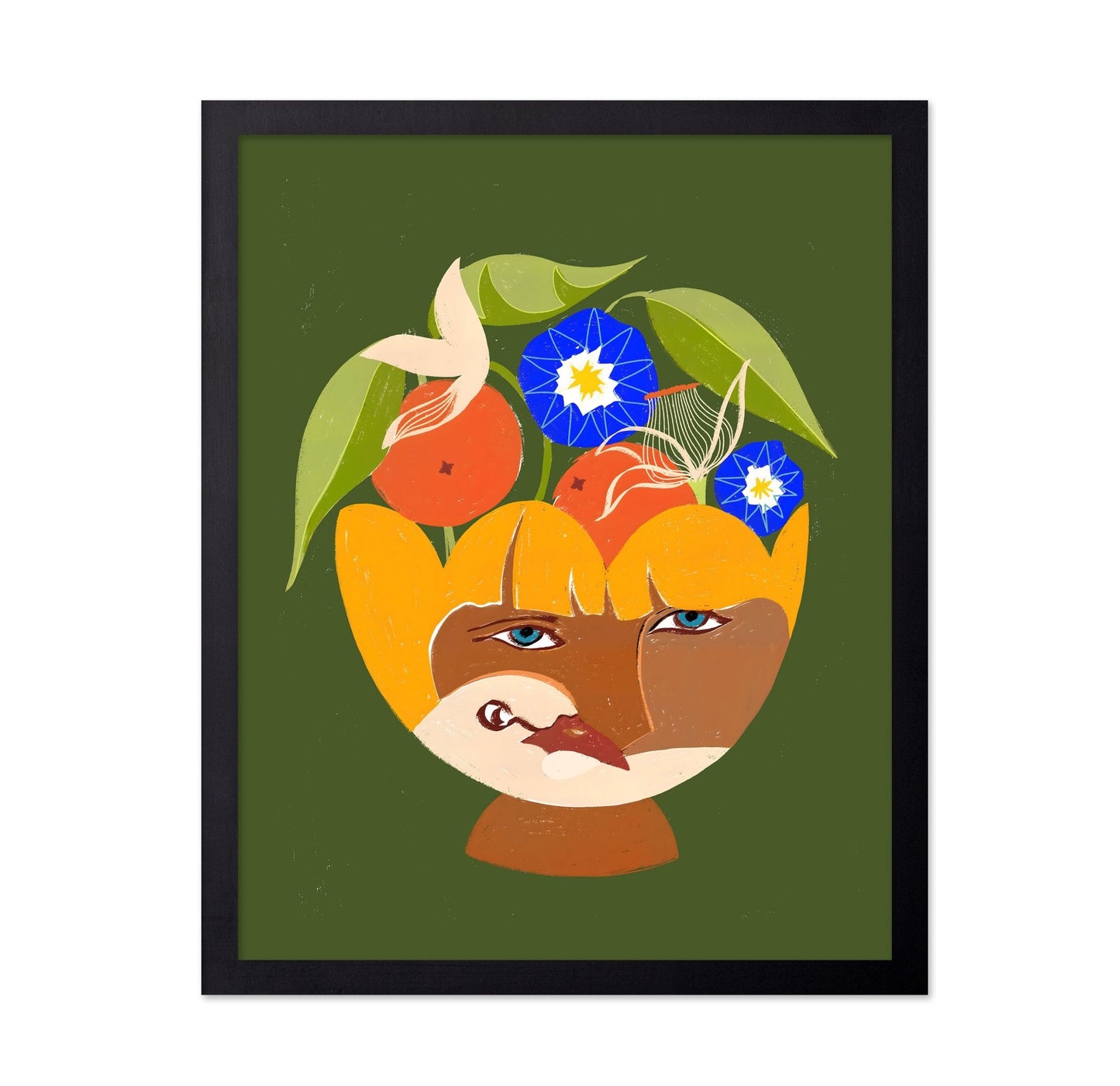 Floral Face Portrait No3