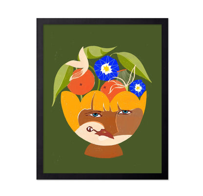 Floral Face Portrait No3