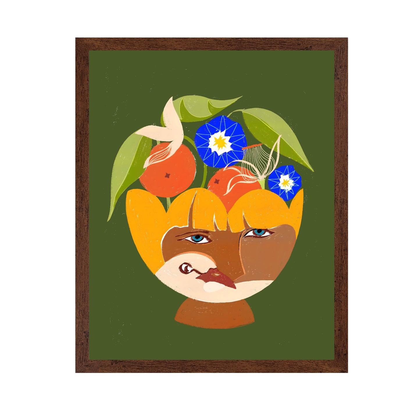 Floral Face Portrait No3