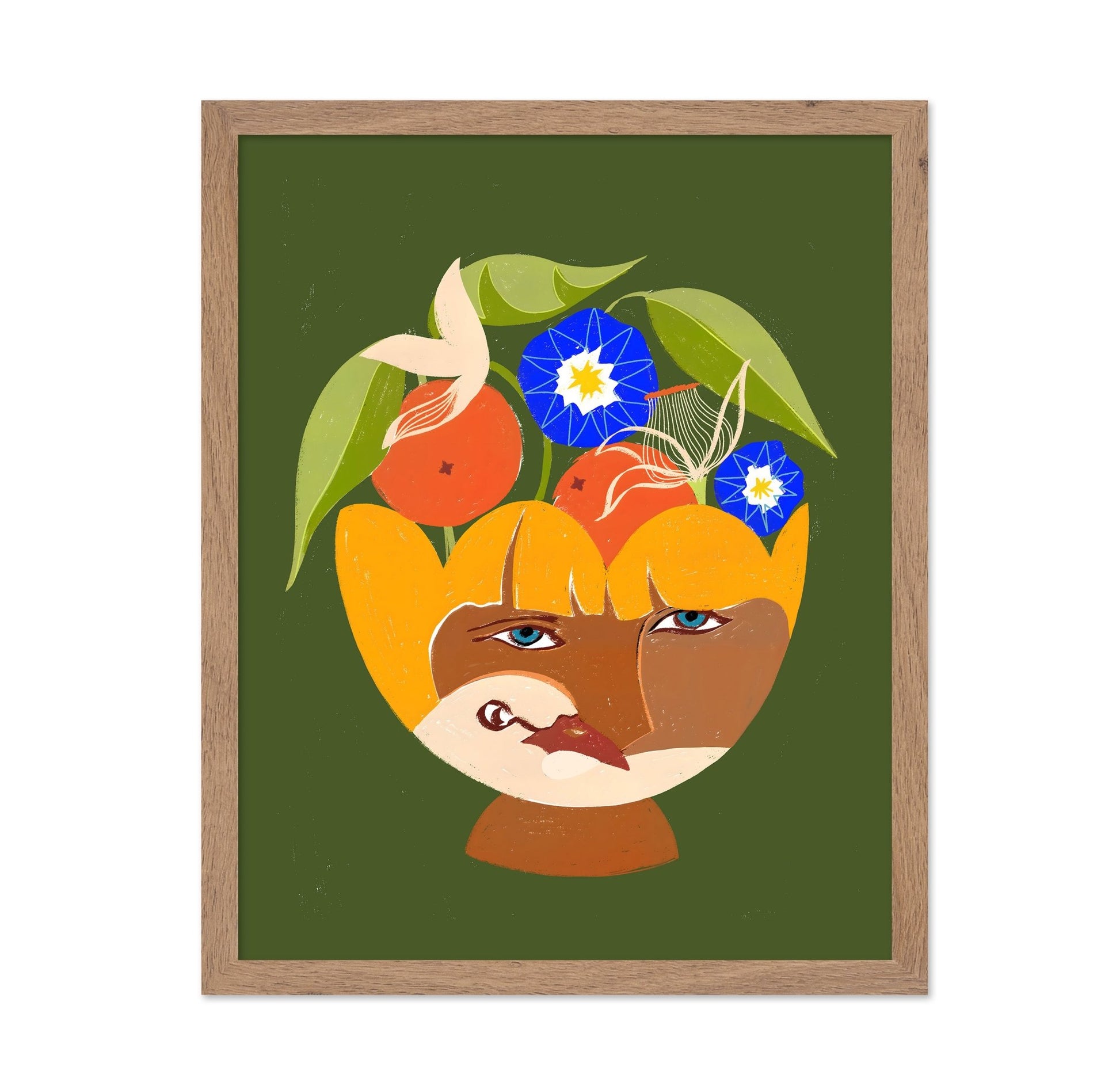 Floral Face Portrait No3