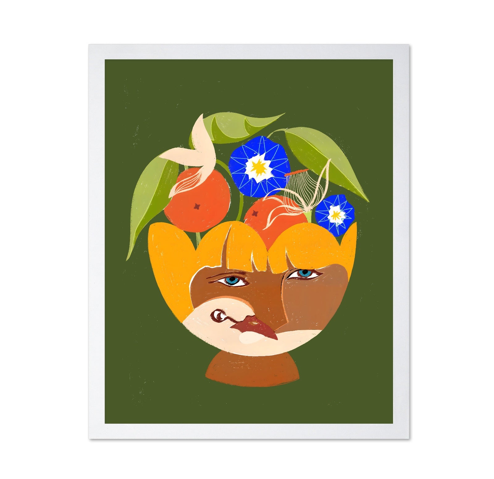 Floral Face Portrait No3