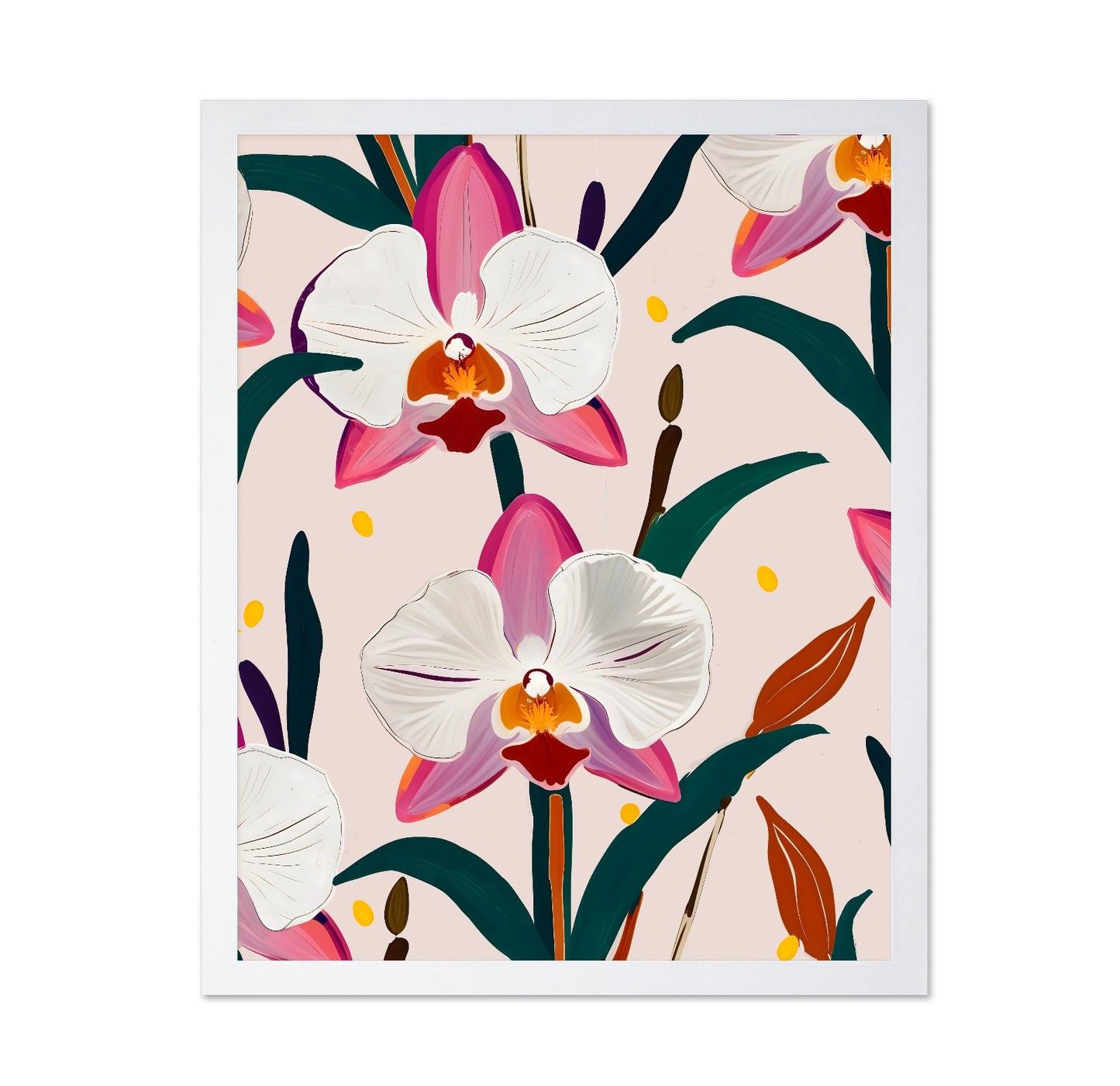 Orchid Bloom Pattern