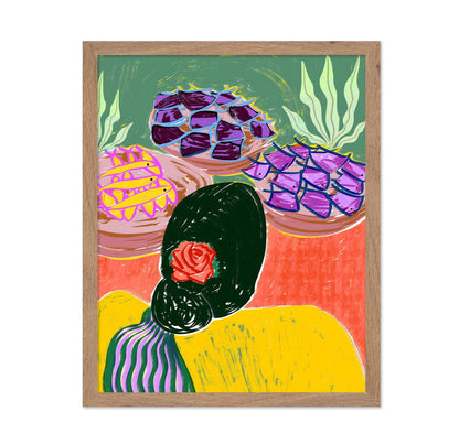 Woman With Succulents