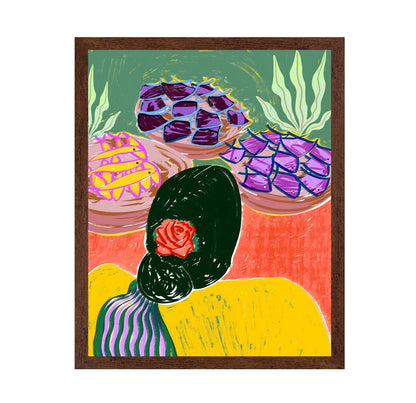Woman With Succulents