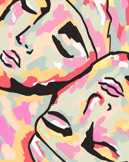 Abstract Faces Harmony No2