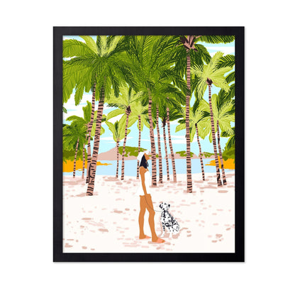 Tropical Walk With Dog
