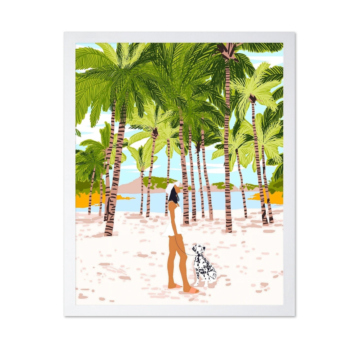 Tropical Walk With Dog