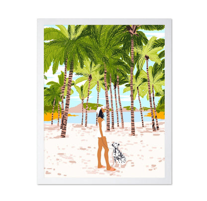 Tropical Walk With Dog