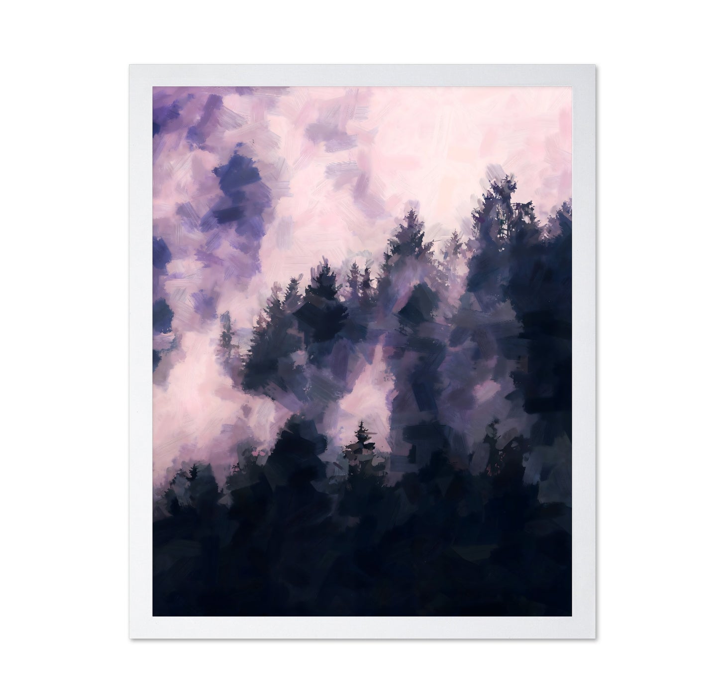 Misty Pine Forest No4