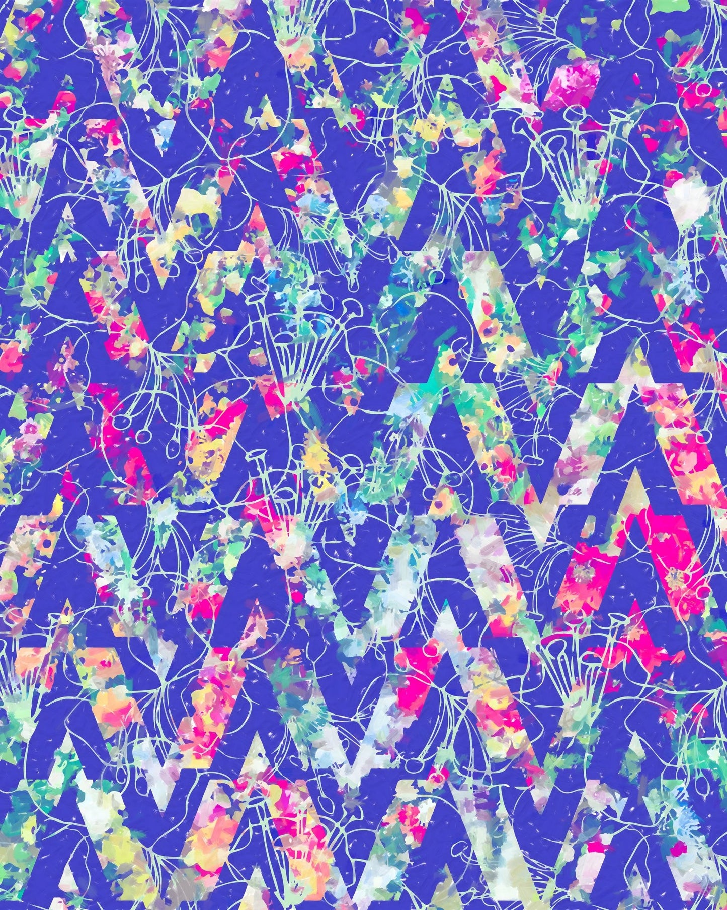 Floral Letter Pattern