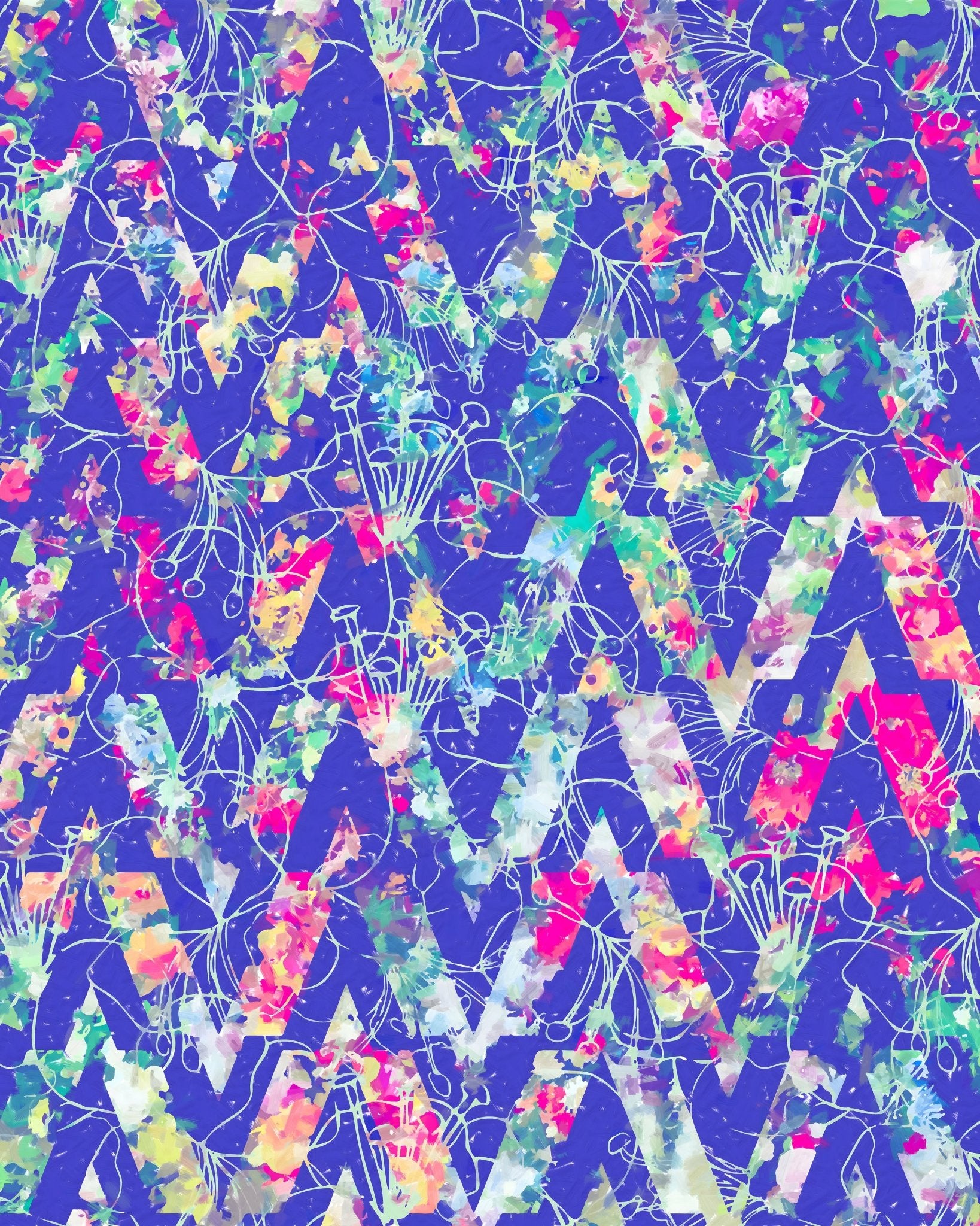 Floral Letter Pattern