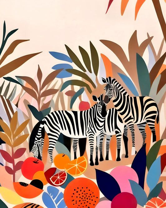 Tropical Zebra Garden
